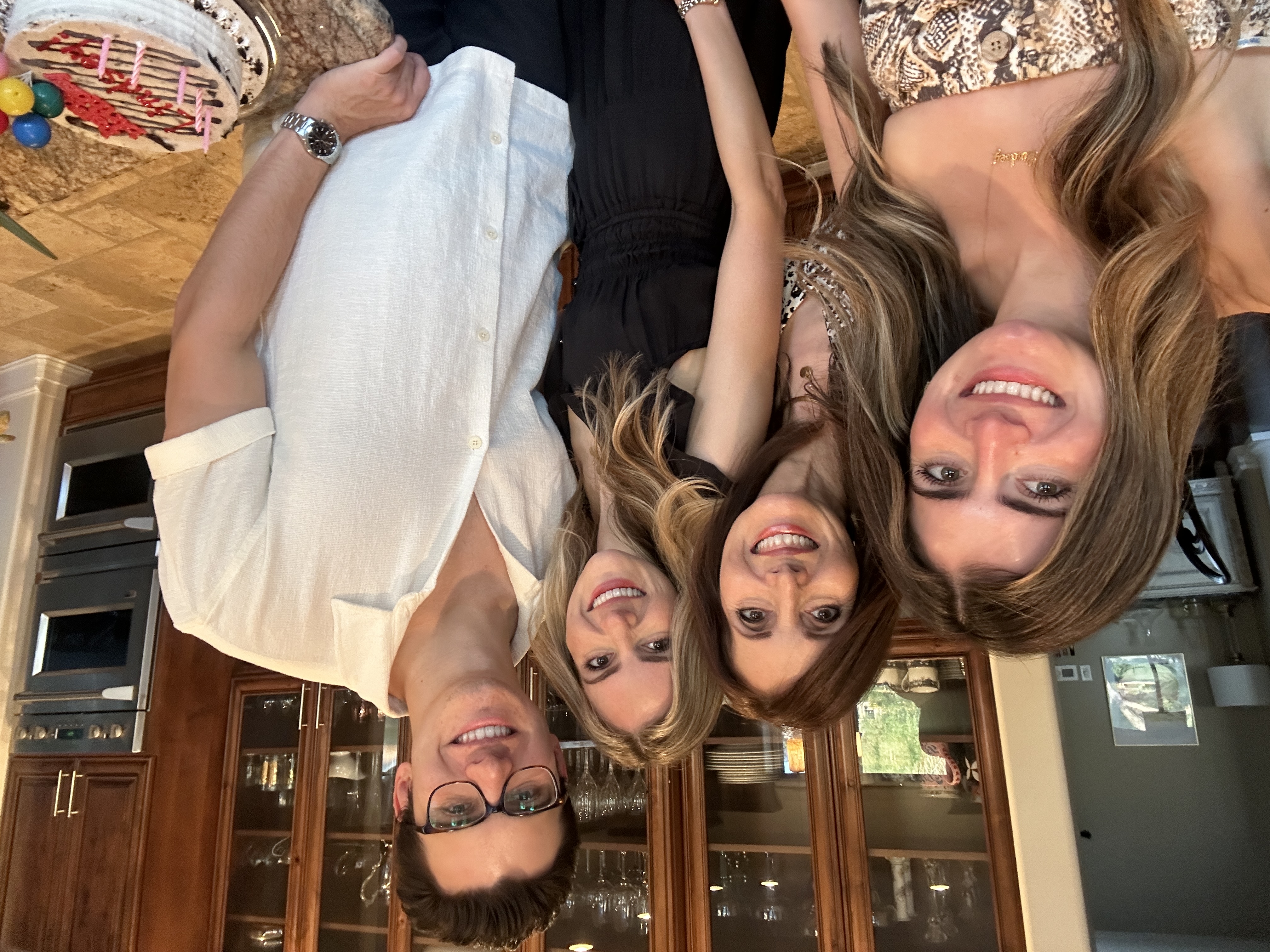 Rand with his mother and family